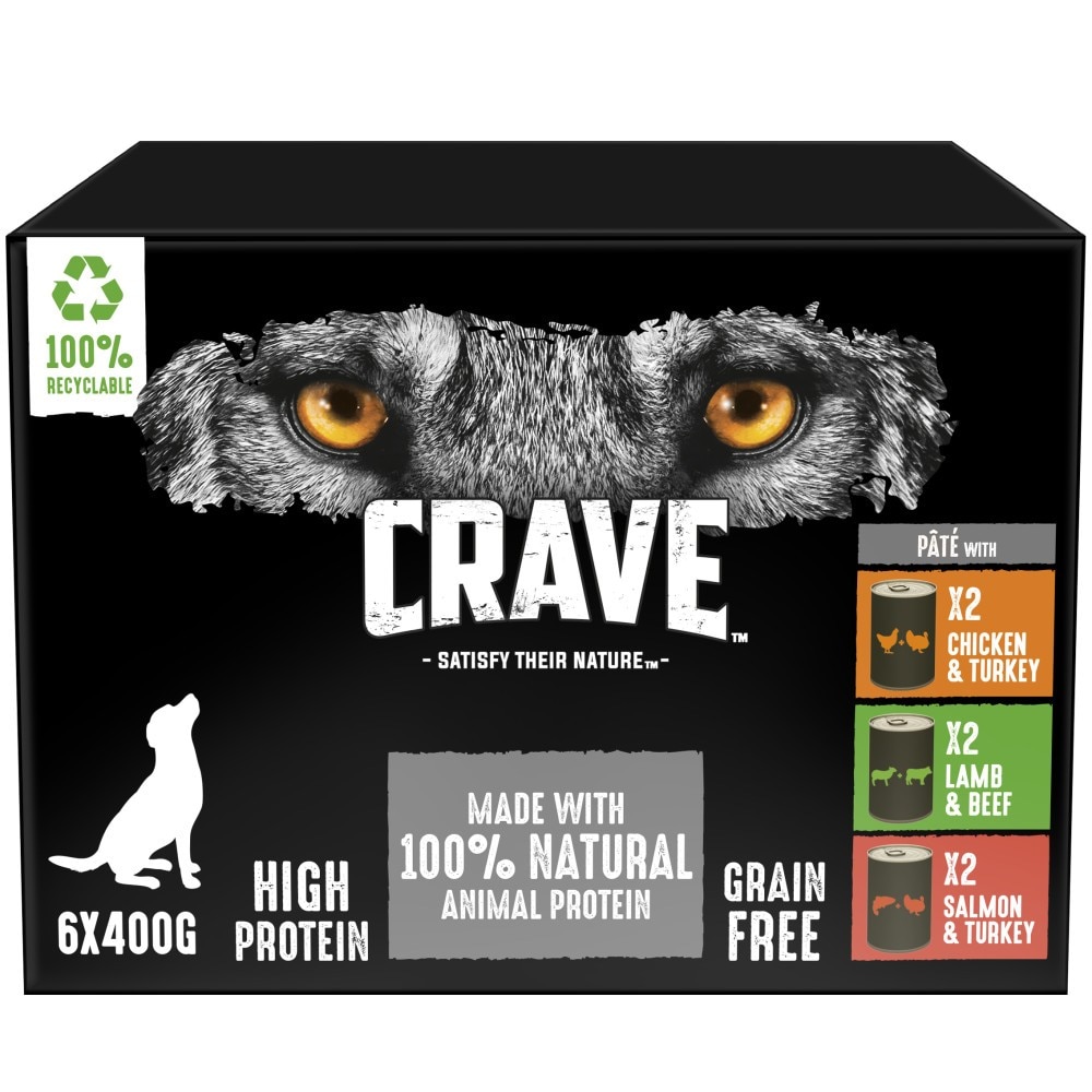 Crave Crave Grain Free Pate Adult Wet Dog Food pet food packaging